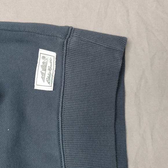 Eddie Bauer Crewneck Sweater Mens Size 2XLT XXLT Blue Cotton Casual Work Wear - Picture 2 of 11